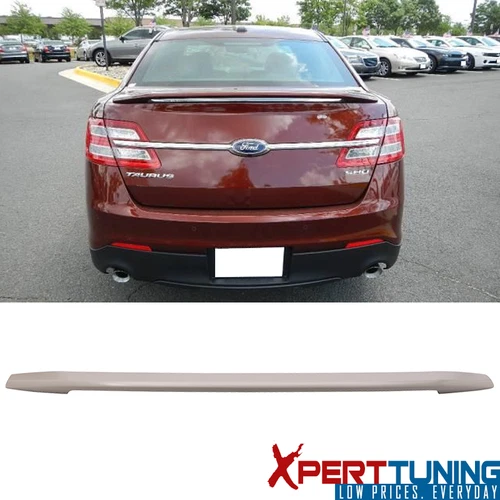 Fits 13-19 Ford Taurus OE Factory Style Flush Mount Trunk Spoiler Wing - ABS