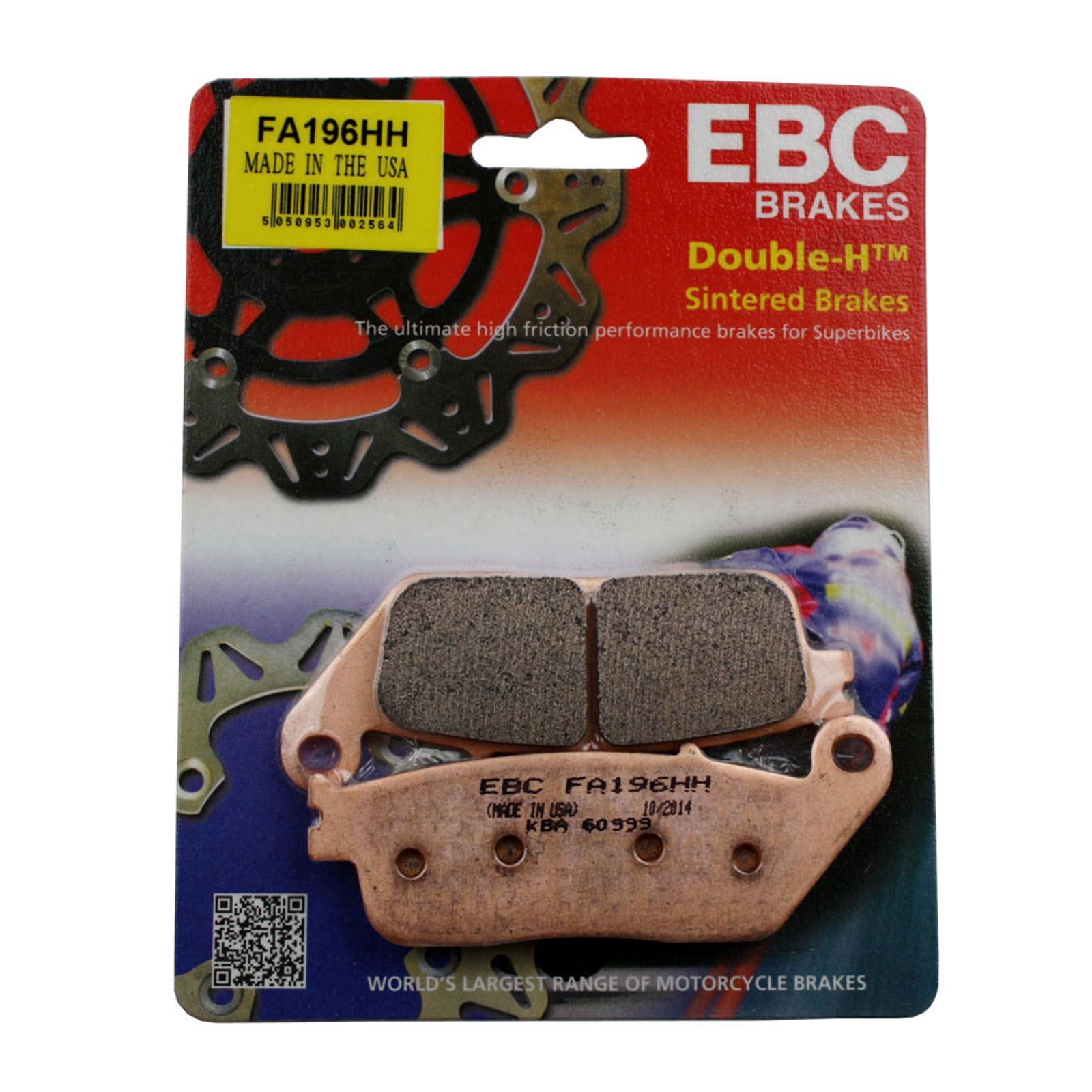 EBC FA196HH Sintered Brake Pads for Honda Forza 125 21-