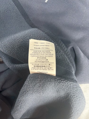 Arcteryx Kyanite Jacket Mens Large Blue Softshell Fleece Sweatshirt - Picture 9 of 10