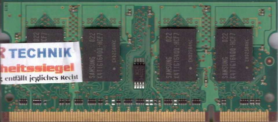 Samsung M470T2864QZ3-CF7 PC2-6400 1GB DDR2 800MHz SODIMM ...