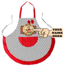 Personalized Diner Kitchen Chef Cook Your Name Retro 50's Inspired Apron