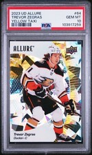 2023-24 Upper Deck Allure Yellow Taxi #64 Trevor Zegras PSA 10