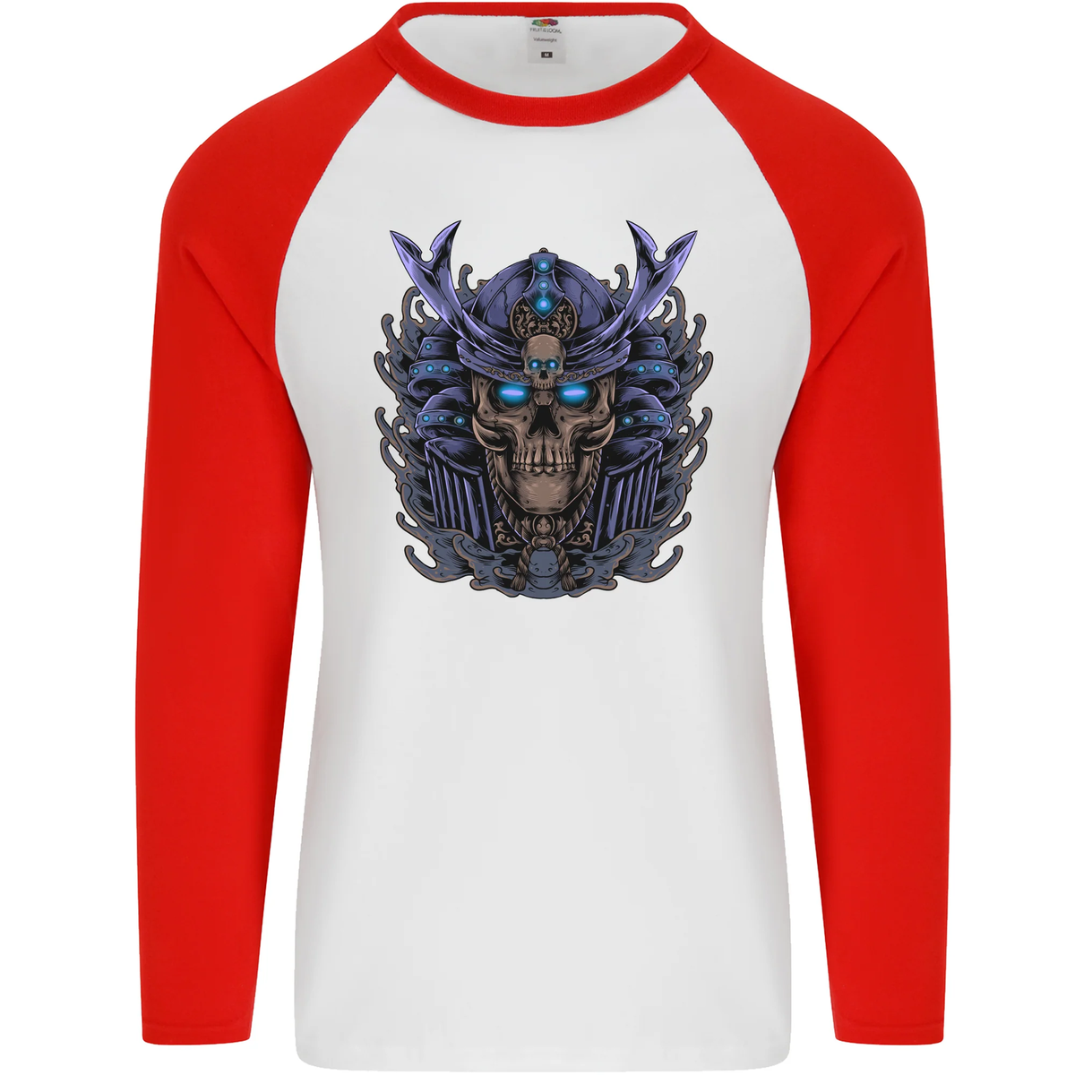 T-shirt Homme Gildan 5000 - Imprimé Samouraï Crâne MMA - Coton Préshrunk, Coupe Loose - Neuf Sans étiquettes