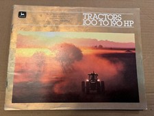 VINTAGE JOHN DEERE ADVERTISING BROCHURE-100 - 190 HP TRACTORS & ACCESSORIES-1982