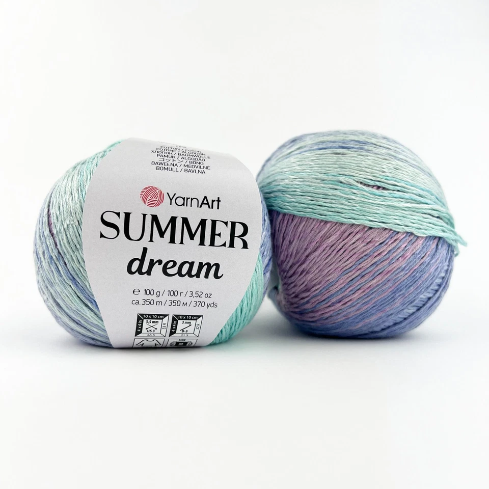 YarnArt – Summer Dream, Baumwolle mit Viskose, 350m/100g, 50EUR/1kg - Bild 3 von 4