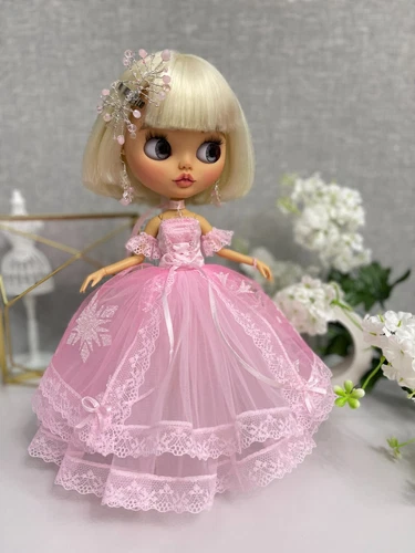 High quality Blythe Doll Clothes - elegant long dress (OOAK)