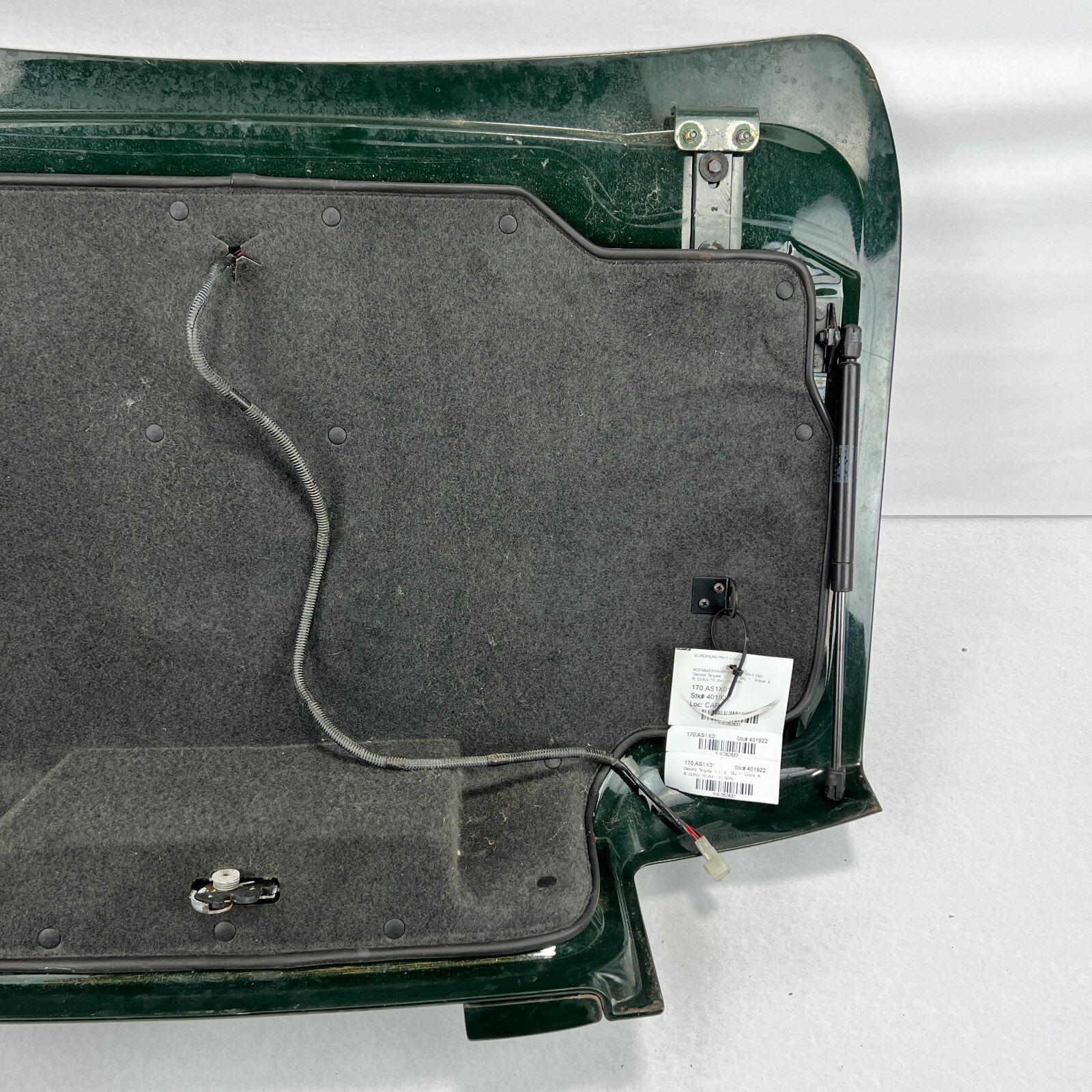 2000 - 2003 Aston Martin DB7 Vantage Rear Trunk Lid Assembly 67-121450-AA Green