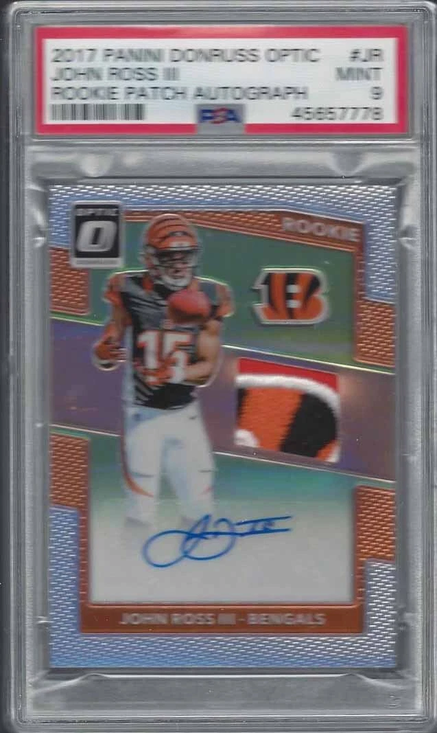 John Ross Panini Donruss Optic Rookie Patch Autograph #JR Base