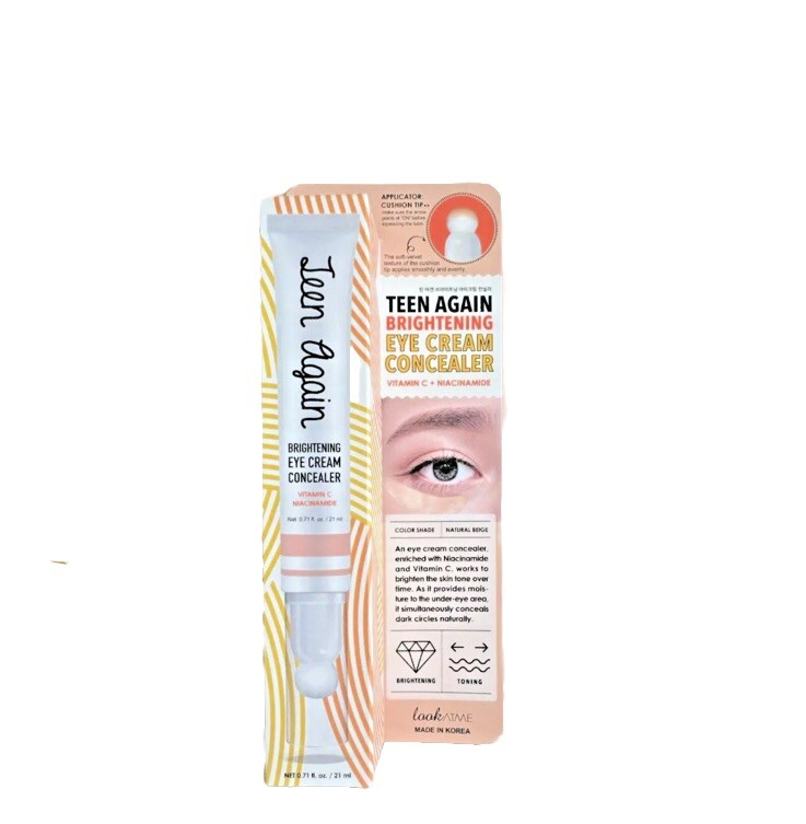 Look At Me Teen Again Vitamin C Brightening Eye Cream Concealer Natural Beige