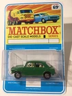 Matchbox Lesney 64 MG 1100 Transitional Superfast Wheels Blister Pack Restored.