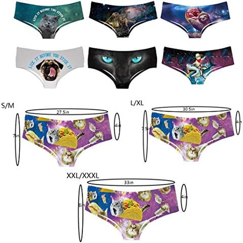 Funny Underwear for Women Funny Womens Underwear Funny Panties Cat ...