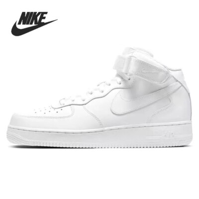 Nike Air Force 1 Mid 07 Shoes Triple White CW2289-111 Men  display picture 3
