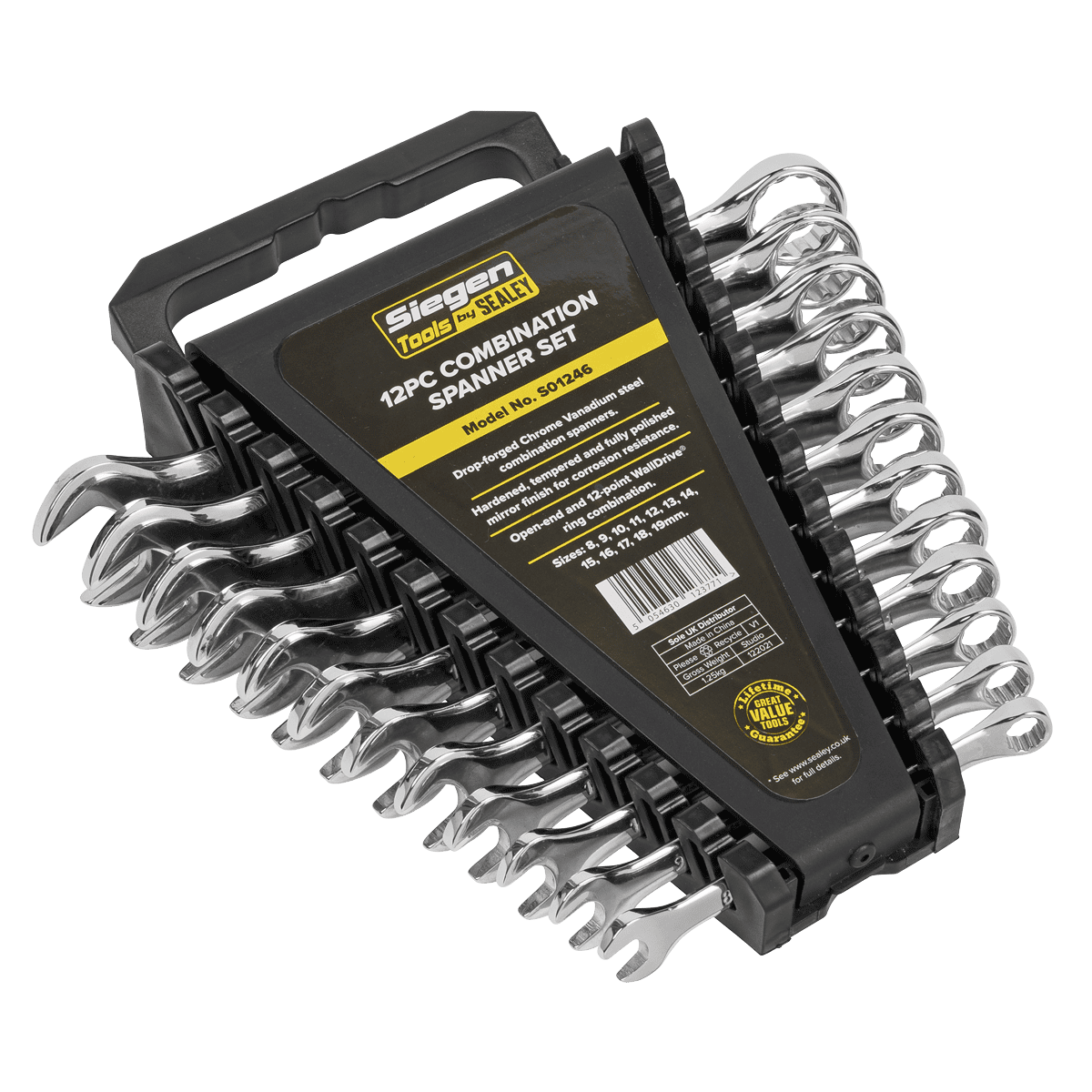 Siegen 12 Piece Combination Spanner Set - Image 4
