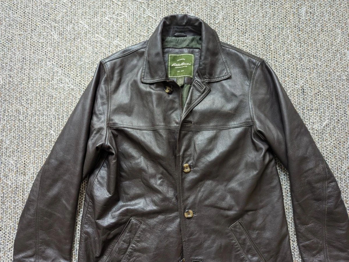 Eddie bauer best sale leather coat