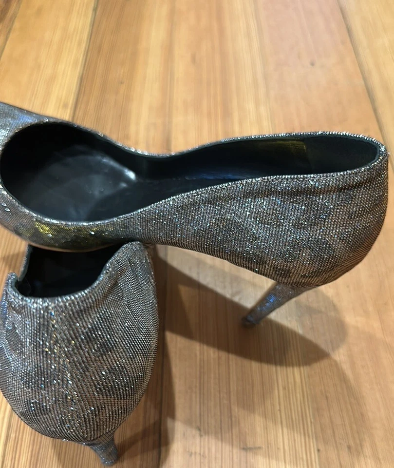 Zapatos de salón Rupert Sanderson 'Elba' tejidos leopardo iridiscente talla 37,5 Foto 4 de 4