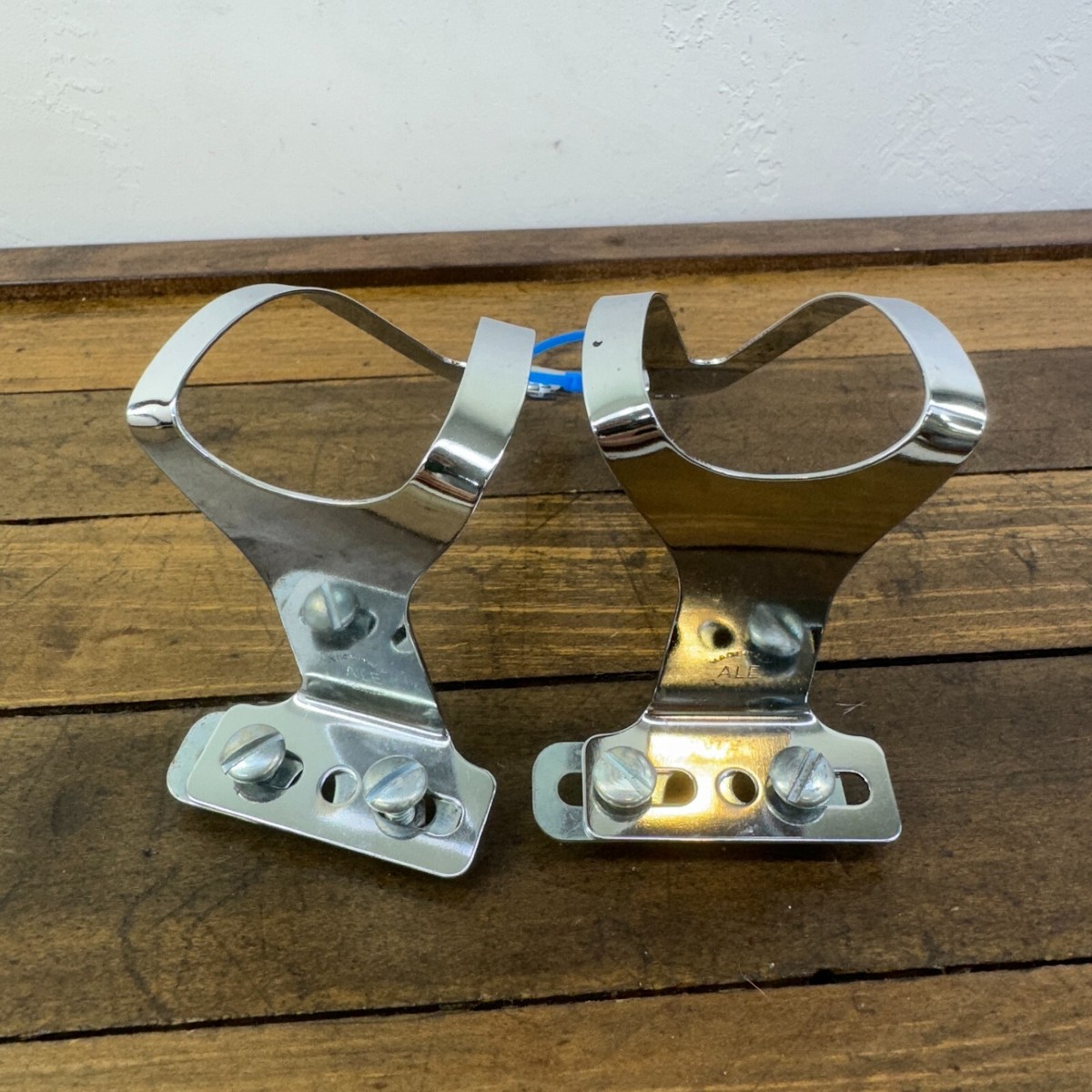 Vintage ALE Toe Clips Set Italy 1980s Pedal Torino Eroica Brevet