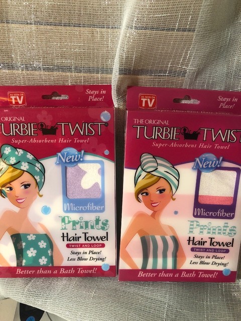ASSORTED COLORS//DESIGNS The Original Turbie Twist Microfiber Prints Hair Towel