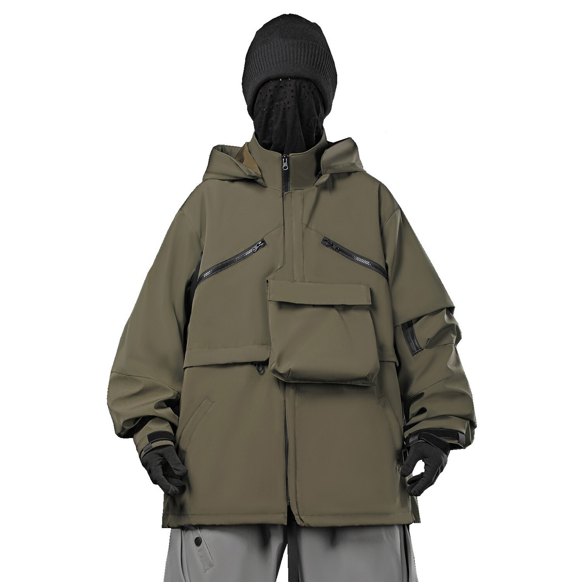 Niepce Men's Tactical Wilderness Jacket Detachable Techwear Coat