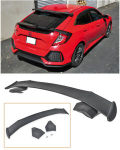 For 16 Up Honda Civic Hatchback Fk4 Fk7 Jdm Spoon Style Rear Roof Wing Spoiler Ebay