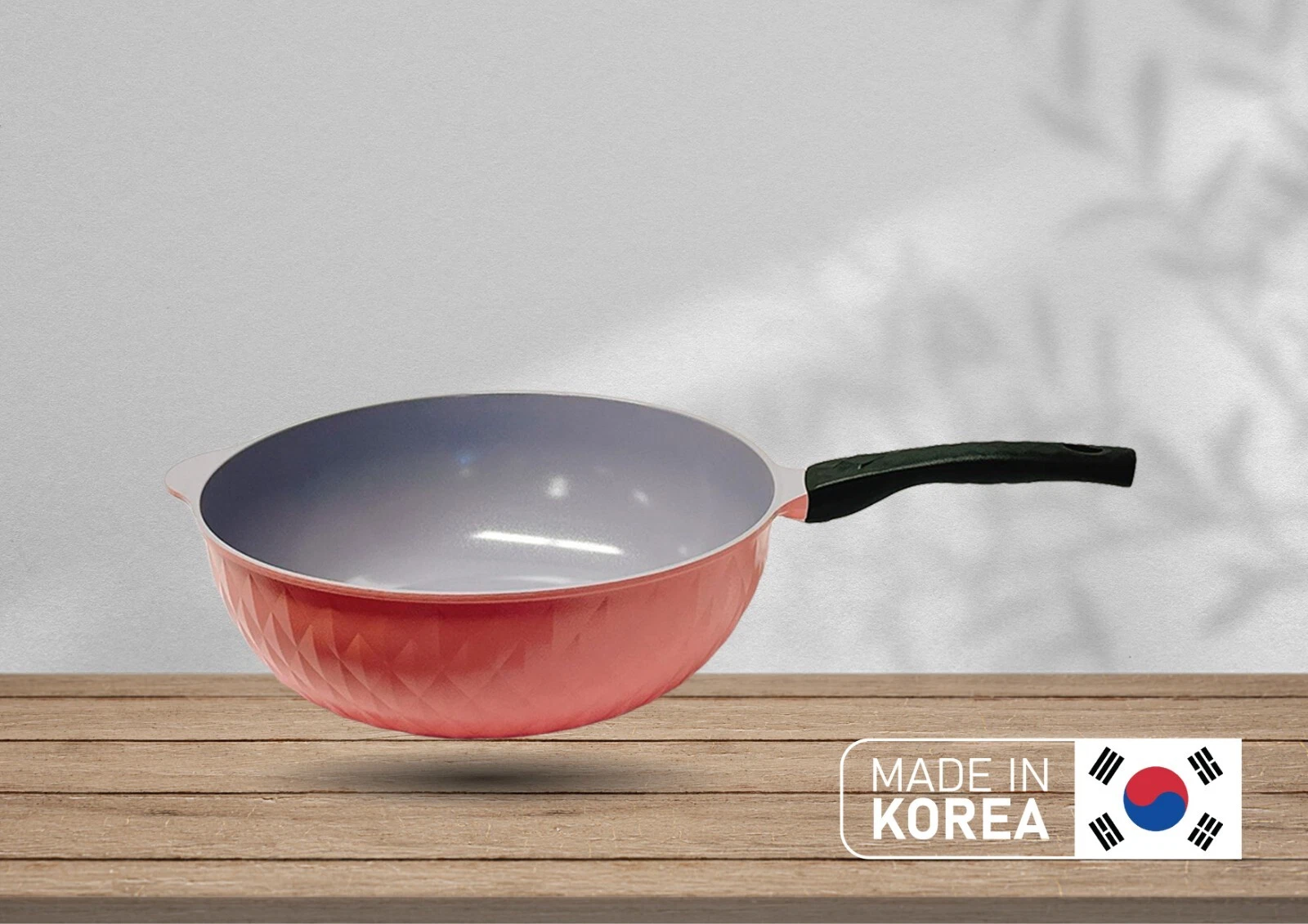 |Made In Korea| Non-Stick Ceramic Frying Wok Pan Interior Exterior Pan 13-1/2"
Opens in a new window