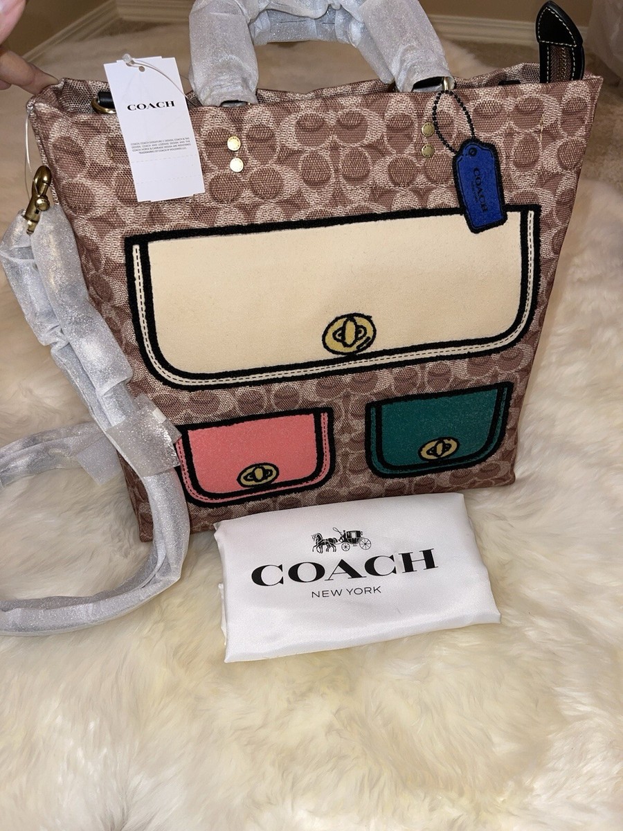 Coach Rogue Trompe L'oeil Tote Bag 2way