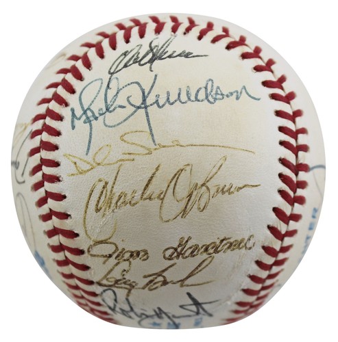 1991 Brewers (23) Yount Molitor, Sheffield +20 Signed Oal Baseball BAS #AC01906 - Picture 4 of 7