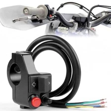 7/8" Aluminum Motorcycle Handlebar Switch For Blinker Turn Signal Horn Beam 12V