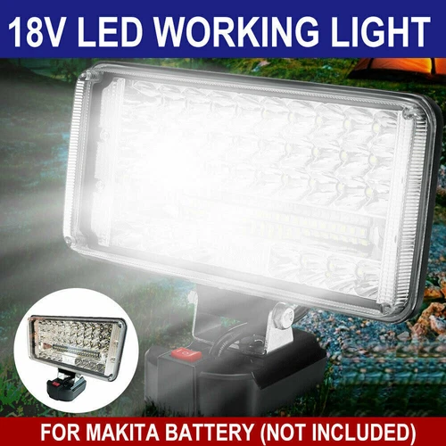 Für Makita 18V GBA Akku LED Arbeitsleuchte 55W Strahler Licht Taschenlampe DHL - Bild 2 von 23