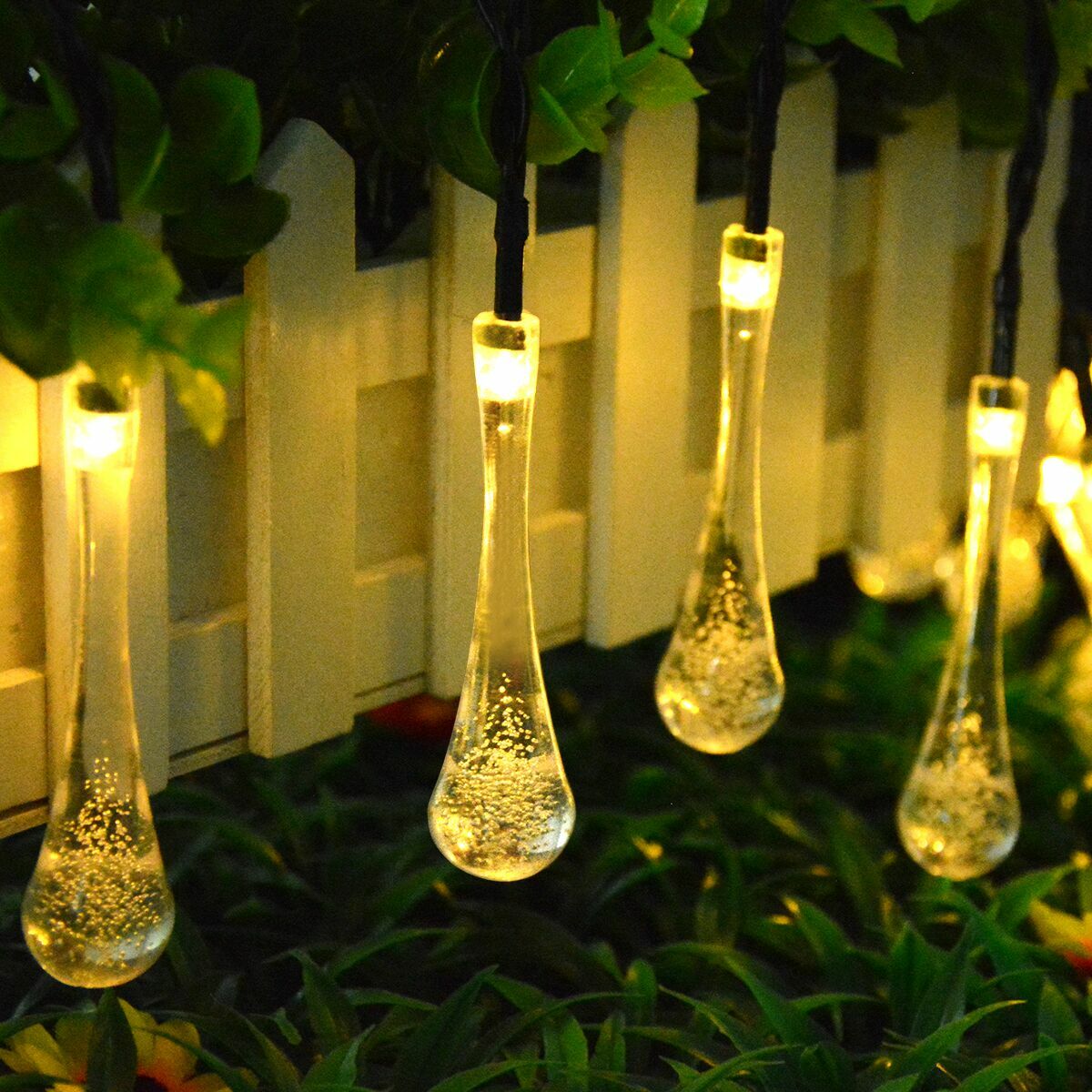 30 LED Solar String Lights Water Christmas Decorations Garden Party