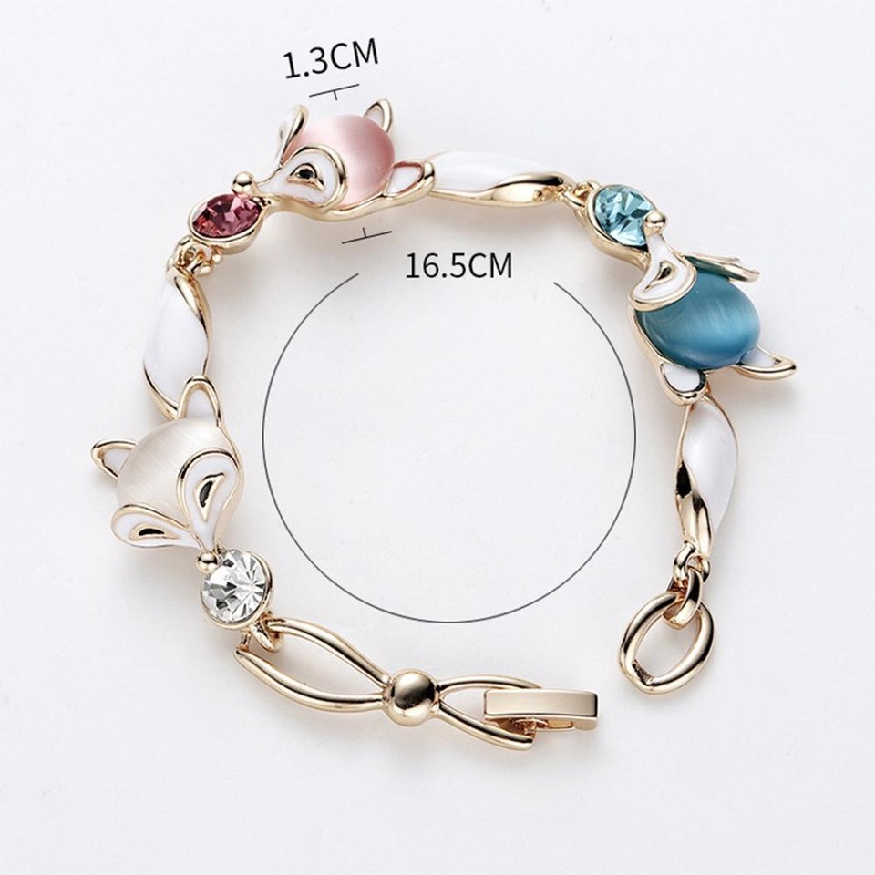 Fine Jewelry Girls Teen Jewelry Bracelet Valentine Suitable Gift Fox