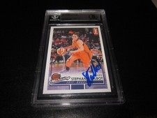 STEPHANIE TALBOT SIGNED AUTO 2017 RITTENHOUSE WNBA ROOKIE CARD BECKETT SLAB SP