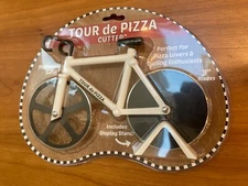SOHO Kitchen Tour de Pizza Cutter Bicycle Bike with Stand New Sealed