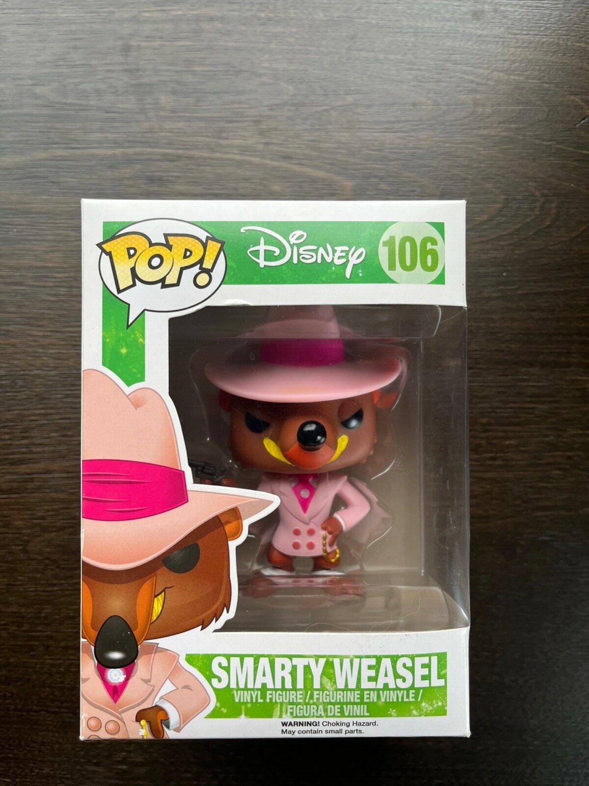 Funko Pop Disney Who Enmarcó A Roger Rabbit Comadreja Inteligente #106 2014 Bóveda