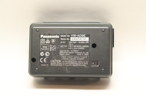 PANASONIC VW-AD9 CAMCORDER BATTERY CHARGER MAINS POWER SUPPLY - Picture 6 of 6