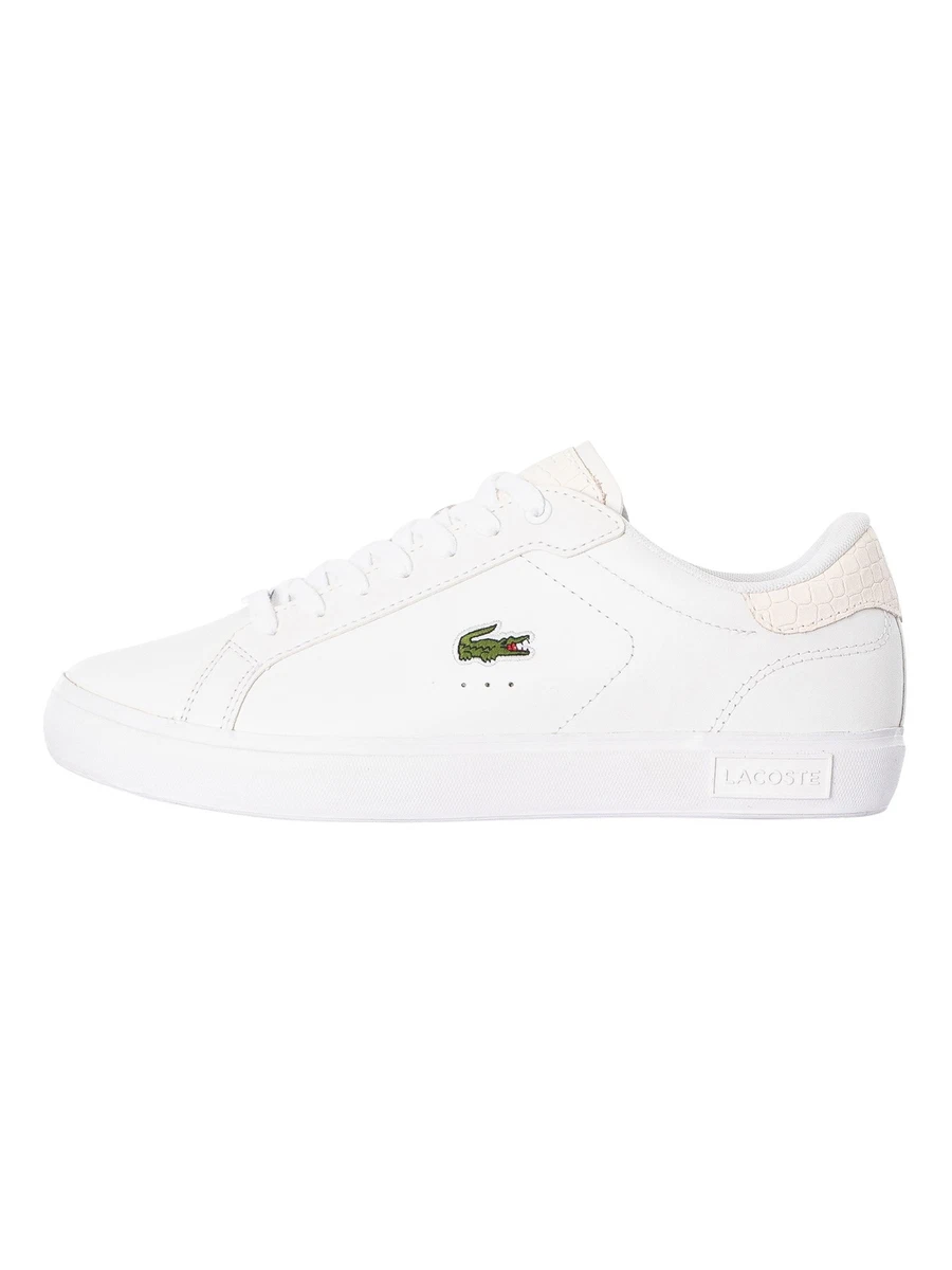 lacoste white leather trainers mens