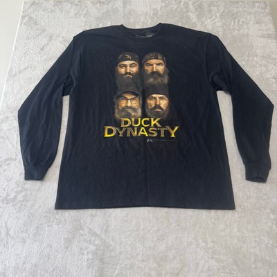NWT Duck Dynasty Men's Long Sleeve Graphic T Shirt XL Black A&E 