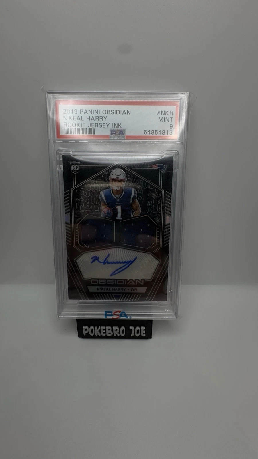 N'Keal Harry Panini Obsidian Rookie Jersey Ink #NKH Base
