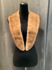 VTG Honey Blonde Genuine Mink Detatchable Fur Collar
