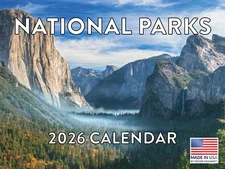 National Parks Calendar 2026 Park Gifts Monthly Wall Nature