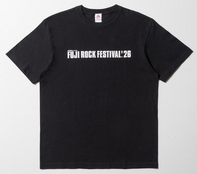 FUJI ROCK '26 Logo T-Shirt Black 2026 Summer Unisex Japan Limited Original