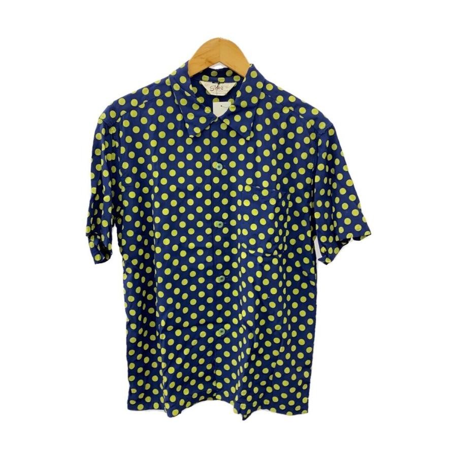 Star OF HOLLYWOOD SH39310 105OFF XL② STAR OF HOLLYWOOD Open Collar Short-Sleeve Shirt, Size M, Rayon