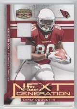 2008 Donruss Gridiron Gear Combo Jerseys Prime 15/50 Early Doucet III #NG-23 0b2