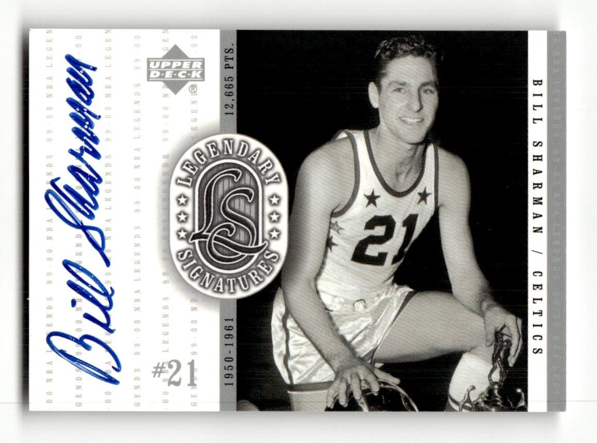 1999-00 Upper Deck Legends Bill Sharman Legendary Signatures #BS AU