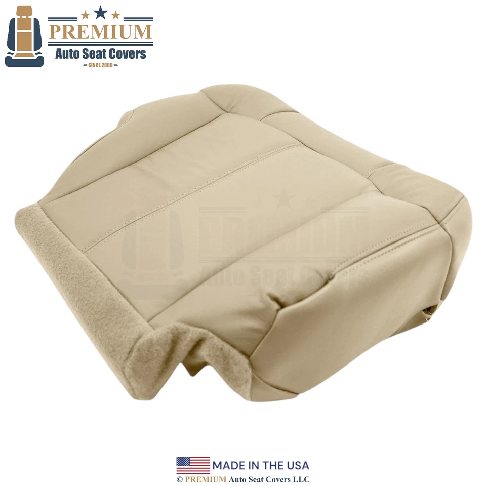 Cubiertas de repuesto delanteras neutras de cuero genuino para Chevrolet Tahoe 2000-2002 Foto 4 de 4