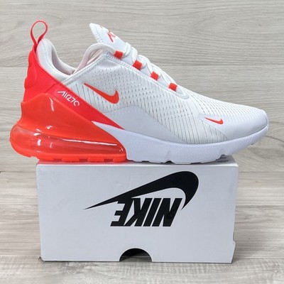 Nike Air Max 270 'White Bright Crimson' HJ3222-102 Women s 12 / Mens 10.5