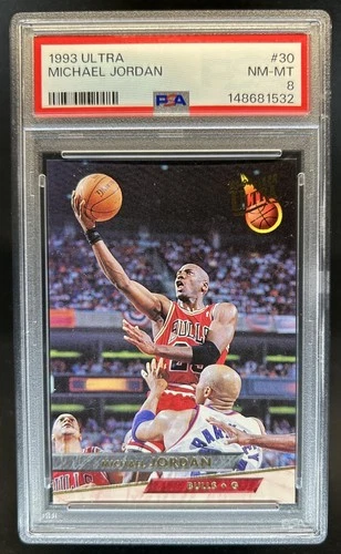 1993-94 Fleer Ultra Michael Jordan #30 Bulls PSA 8