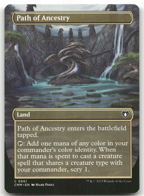 Path of Ancestry (Borderless) #661 (NM) Commander Masters CMM Magic MTG