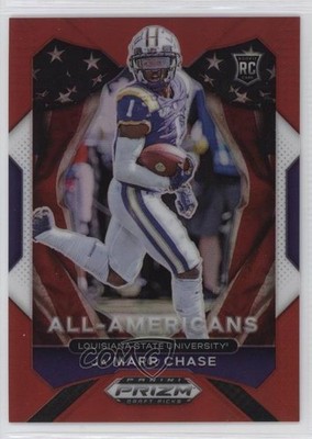 2021 Panini Prizm Draft Picks All-American Red /299 Ja'Marr Chase Rookie RC 2r7