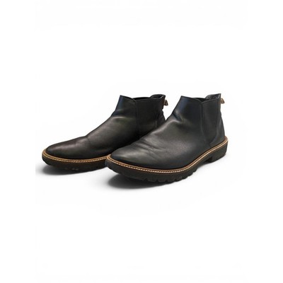 Ecco Wmns Black Leather Incise Tailored Chelsea Ankle Boots Size 8