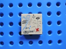 Lego 1 x Fliese 3068bpb0148 beige 2x2 bedr. Landkarte 6243 6253 7197 21310 4195